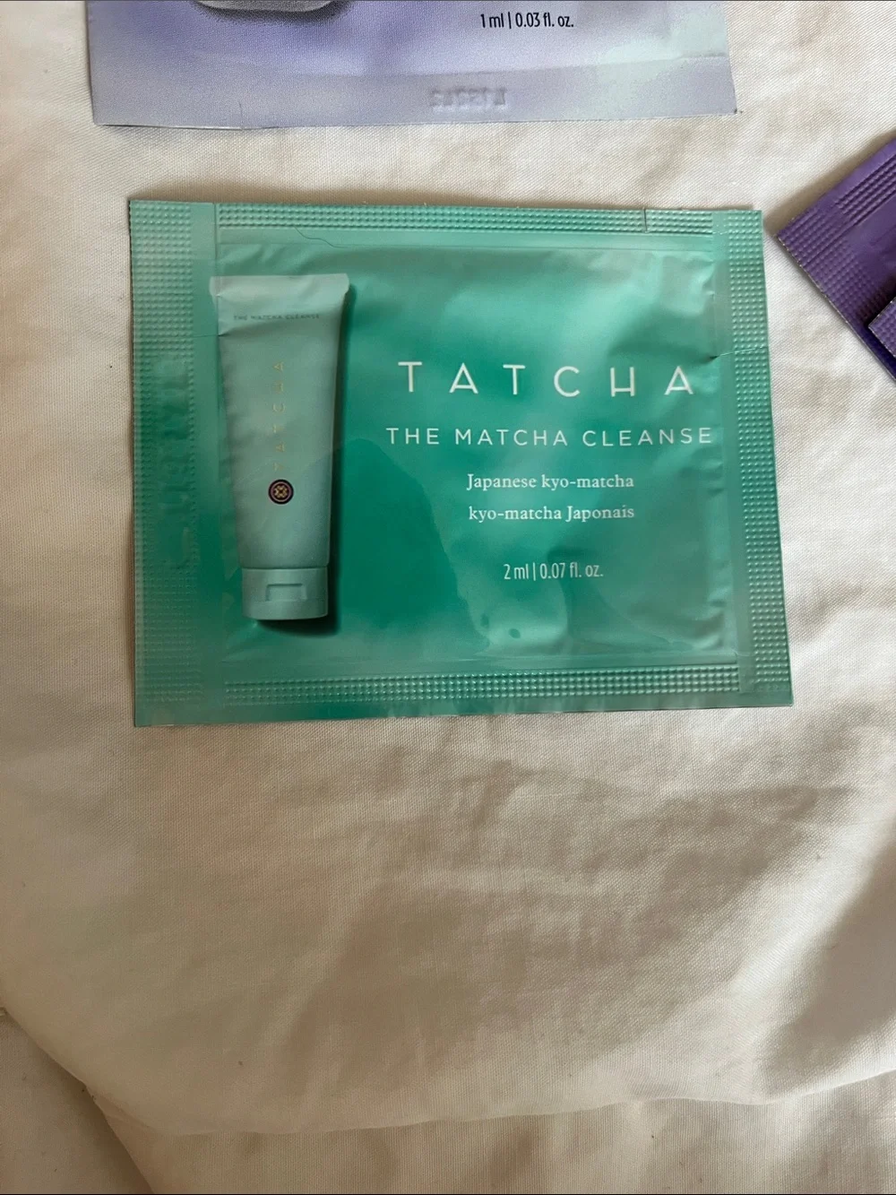 Tatcha skincare sample